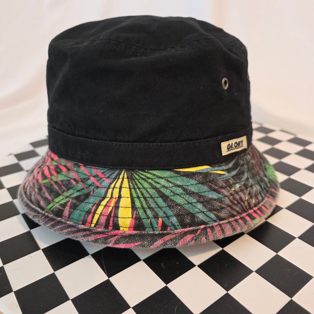 Goorin Brothers Glory Bucket Hat Tropical Palm Leaf‎ Black S/M Cap